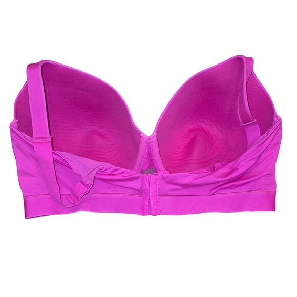 Cacique magenta pink , full coverage, push up bra sz 42G brassier - Picture 2 of 5